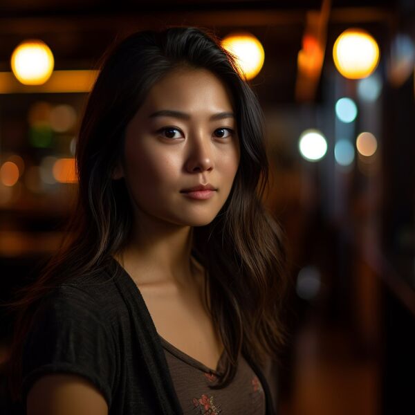 portrait of a woman, shot w...