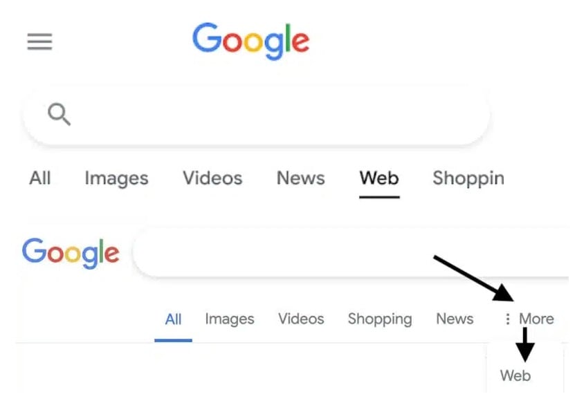 A Google új "web" szűrője