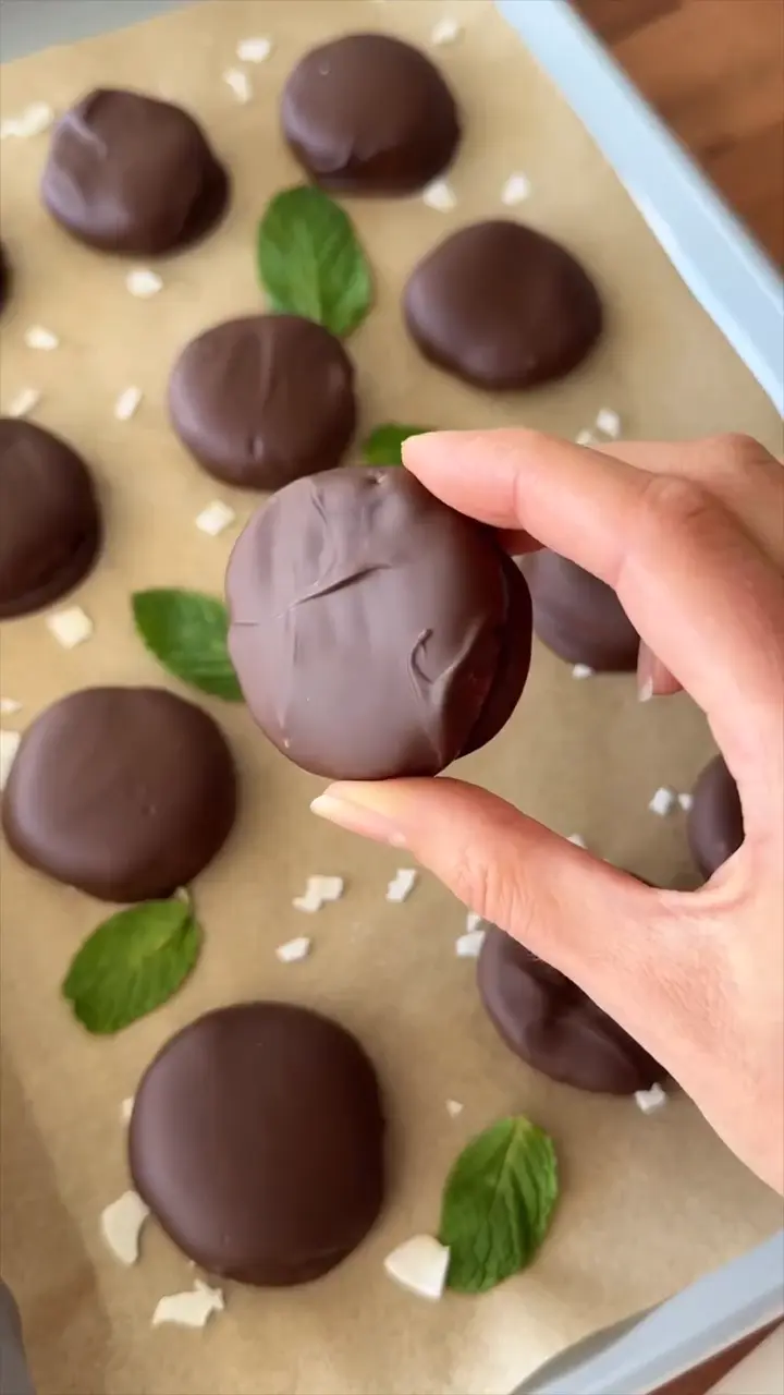 Kókuszos borsmenta tallérok recept