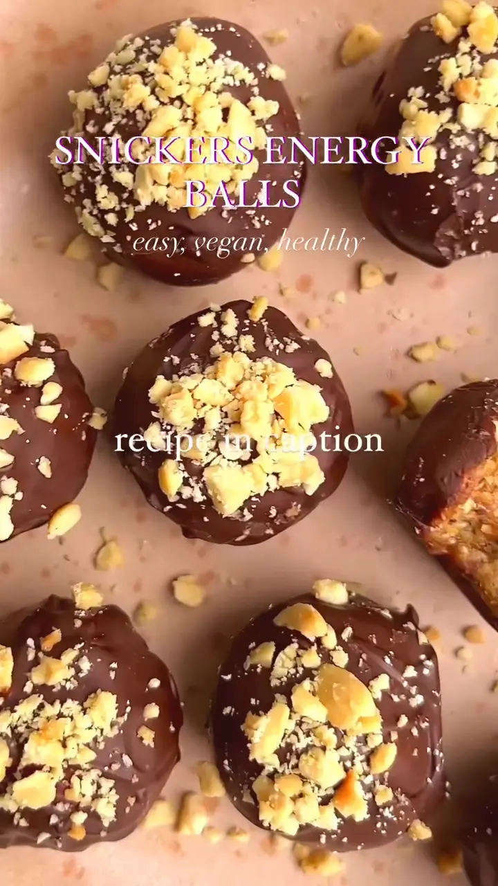 Snickers energiagolyók recept